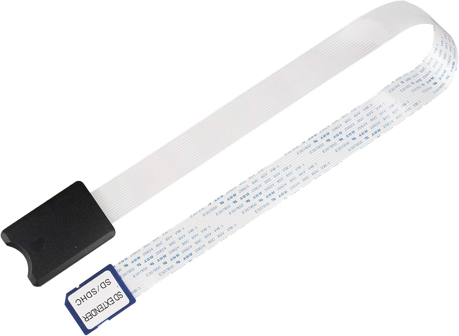 Jopto 2PCS 18.9 inch 48cm SD Card Flexible Extension Cable SD to SD Cable SD Memory Card Adapter Convertor Extension Extender Cable Compatible for Raspberry Pi GPS DVD LED Wild Camera SDHC SDXC - Image 4