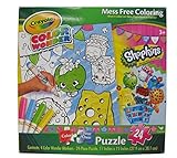 Crayola Color Wonder Shopkins Puzzle 24-Pcs with 4 Color Makers(Puzzle Designs May Vary)
