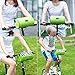 Ravifun Handlebar Bag, Waterproof Bicycle Bike Front Storage Bag with Touchscreen Transparent PVC Pouch Smartphone Holder and Removable Shoulder Strap, Green