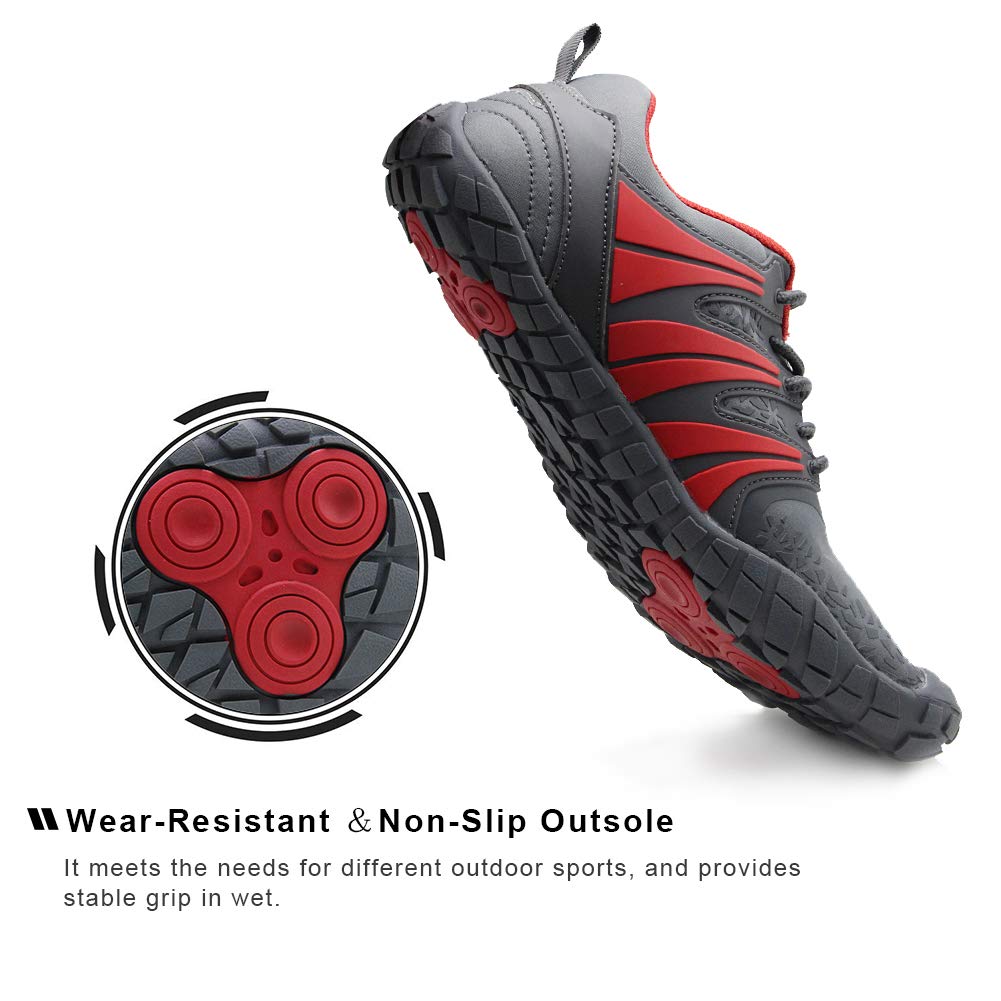 Oranginer Men's Barefoot Shoes - Big Toe Box - Minimalist Cross Training Shoes for Men