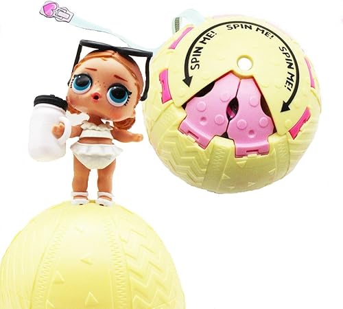 Amazon ヒップホップlol人形 ボールのおもちゃ 女の子 大人用 紙吹雪 ポップギフト Lol 子供用 面白いおもちゃ ホワイト Doll ロボット 子ども向けフィギュア おもちゃ