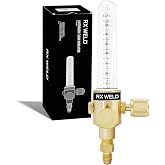 RX WELD Nitrogen Flow Indicator 1/4" SAE Flare Inlet and Outlet 50PSI
