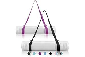 2 Packs Yoga Mat Strap for Carrying, Yoga Mat Carrier, Adjustable Yoga Mat Sling for Yoga Mat Exercise Mat