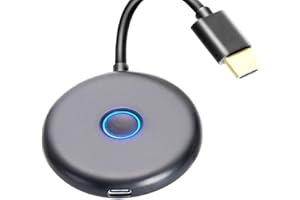 WEDTSERHA Wireless Display Adapter 4K HDMI Miracast Dongle Screen mirroring Function,anycast cast Plug and Play Files,Videos,Audio...from Smartphone/PC 4/5.8G Transfer to TV,Projector,Large Devices