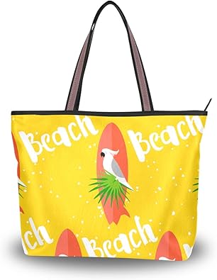 bright beach bag