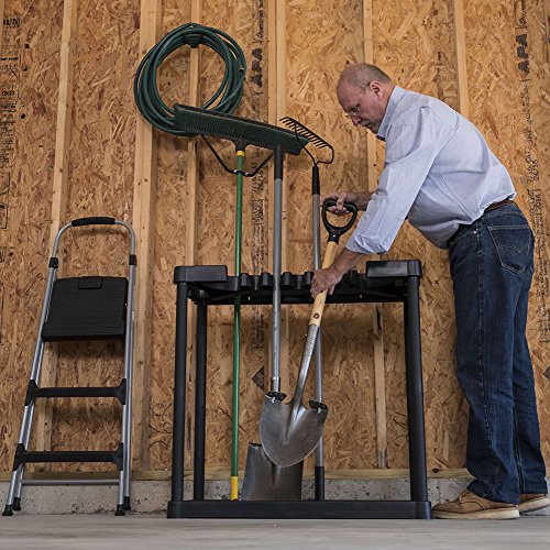 Keter Resin Garage and Tool Organizer Rack for Yard, Home, and Garden