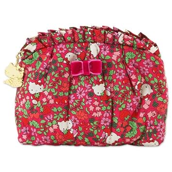 Amazon ハローキティ リバティプリント ポーチs レッド おもちゃ