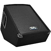 Seismic Audio - SA-10MT-PW - Powered 2-Way 10" Floor / Stage Monitor Wedge Style with Titanium Horn - 250 Watts RMS - PA/DJ Stage, Studio, Live Sound Active 10 Inch Monitor