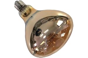 Fengrun Heat Lamp Bulb 250 Watt Hard Glass Infrared Lamp Bulb for Brooder Bulb, Food Service, Bathroom, Pet, Farm Chicks Pig 