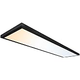 Ultralux 1x4 ft Surface Mount Ceiling Light Panel – Slim, Edge Lit, Flush Mount Flat Panel for Kitchen, Home & Office - TRIAC