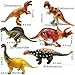 IROCH Dinosaur Action Figure Toys - 12pcs 7 Inch Jumbo STEM Educational Realistic Plastic Dinosaur Playset For 3 Years Up Toddlers and Older Kids+ Easter Eggs (Random Color) (12PCS)