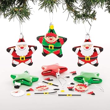 Immagini Natalizie Babbo Natale.Baker Ross Kit Palline Natalizie Babbo Natale E Elfo Confezione Da 6 Attivita Creative Natalizie Amazon It Giochi E Giocattoli