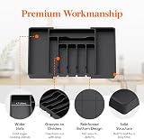 Lifewit Extendable Cutlery Drawer Organizer 9 Compartment 33-57cm Black view 5