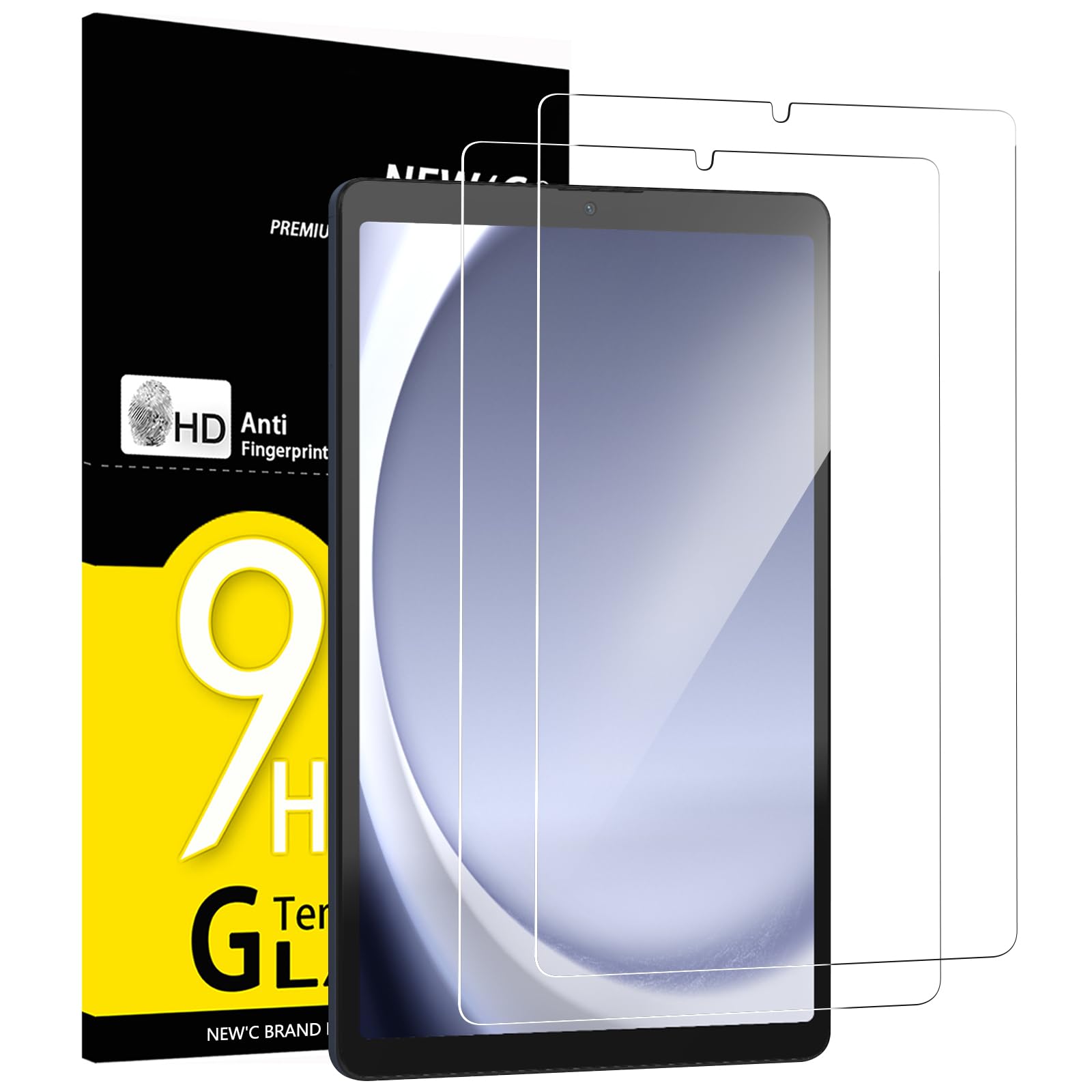 Photo 1 of NEW'C 2 Pack Designed for Samsung Galaxy Tab A11, Tab A9 8.7 Inch, (No compatible Tab A9+ 11 inch) Screen Protector Tempered Glass, Bubble Free, Ultra Resistant