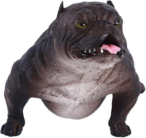 Amazon Liucm 本物そっくり ペット ブルドッグ モデル フィギュア サイエンス ネイチャー おもちゃ ホームデコレーション M ブラック 1 Lc フィギュア ドール 通販
