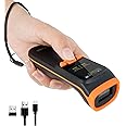 OBZ Mini 2D Bluetooth Barcode Scanner with LCD Screen Display, 3-in-1 Bluetooth & USB Wired & 2.4G Wireless Bar Code Scanner Portable QR Code Scanner for Tablet iPhone MacOS Android iOS Windows PC POS