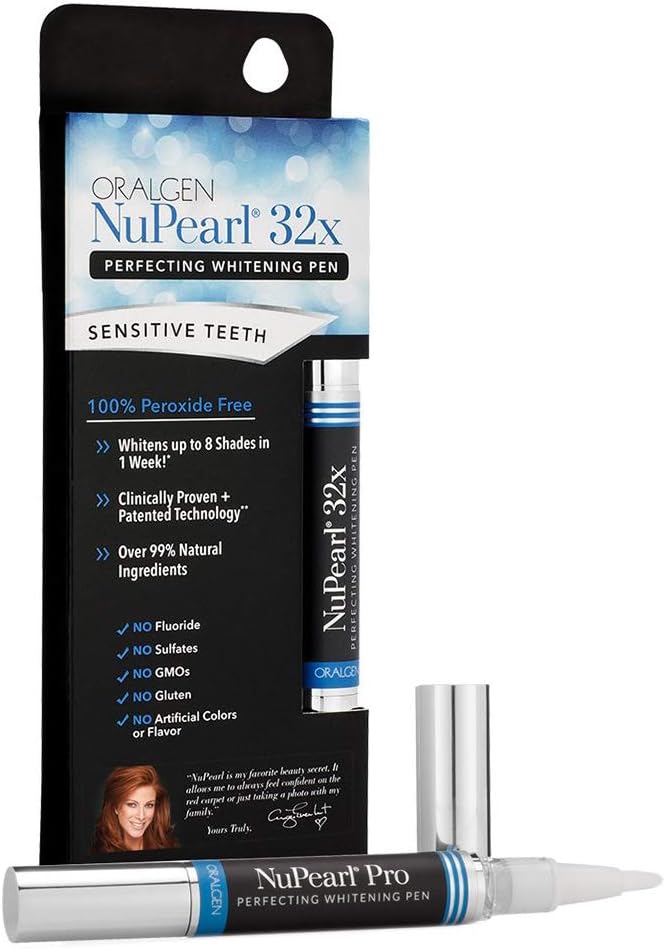 NuPearl32X Gentle Teeth Advanced Whitening Pen Peroxide-Free for A Naturally Brighter Smile