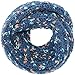 Simplicity 2 Pack Striped Infinity Scarf in Knit Pattern Crochet Circle scarves, Navy