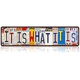 Vintage It Is What It Is Wall Decor Street Signs Bar Metal Tin Signs 16 x 4 Inches