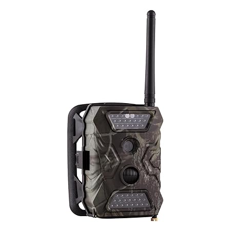 Duramaxx GRIZZLY Mini GSM Wildkamera • Fotofalle • 5 cm (2'')-LCD-Display • wetterbeständiges Gehäuse • 40 Black LEDs • 12 Megapixel • interner Lautsprecher • Full HD • inkl. Batteriepack • camouflage