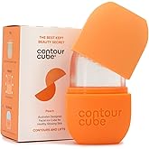 Contour Cube Original - Ice Roller for Sculpting & De-Puffing - Face Ice Roller & Massager with BPA-Free Silicone - Ice Mold for Face - Skin Care Tools for Daily Skincare (180ml) - Peach