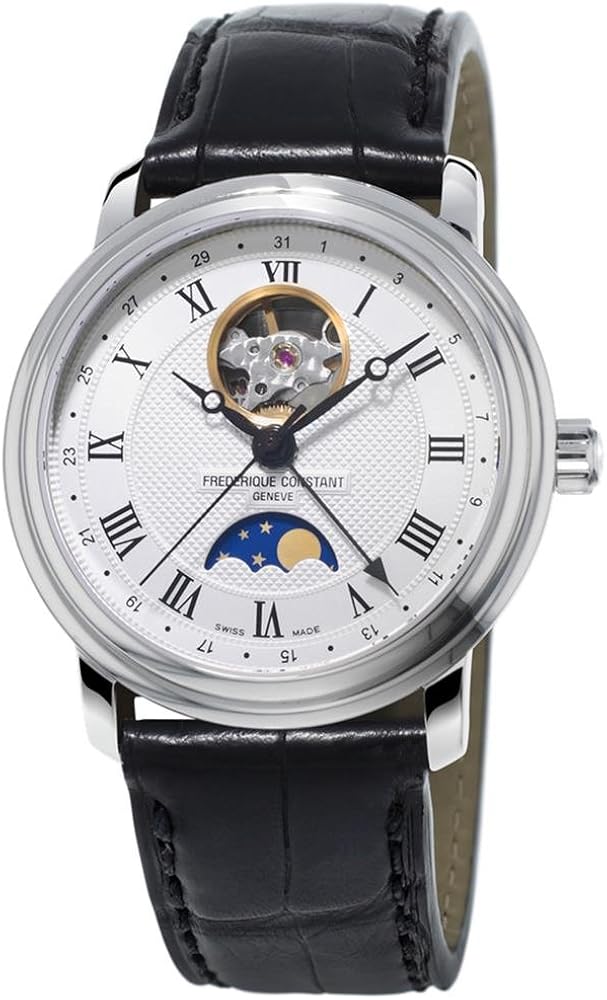Frederique Constant Classics Moonphase FC-335MC4P6B2 Orologio Automatico Uomo, Cassa 40mm Acciaio, Vetro Zaffiro - 2