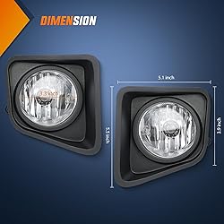 Nilight Fog Lights Assembly Compatible with 2014