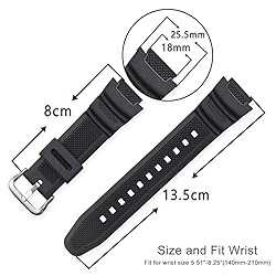 Resin Replacement Watch Strap Men Band for Casio
