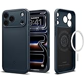 Spigen for iPhone 17 Pro Max Case, Thin Fit MagFit [TPU Covered Camera Control] [Compatible with MagSafe] - Metal Slate