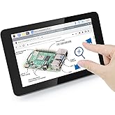 Freenove 7 Inch Touch Display for Raspberry Pi 5 4 B 3 B+ A+, 800x480 Pixel IPS Monitor, 5-Point Capacitive Touchscreen, Driv