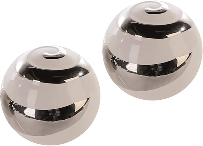 Lifestyle & More Decoración Moderna Bolas de cerámica de 2 Piezas