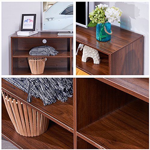 image for DlandHome TV Stand WF-TVG001WT, 4-Cube, 58