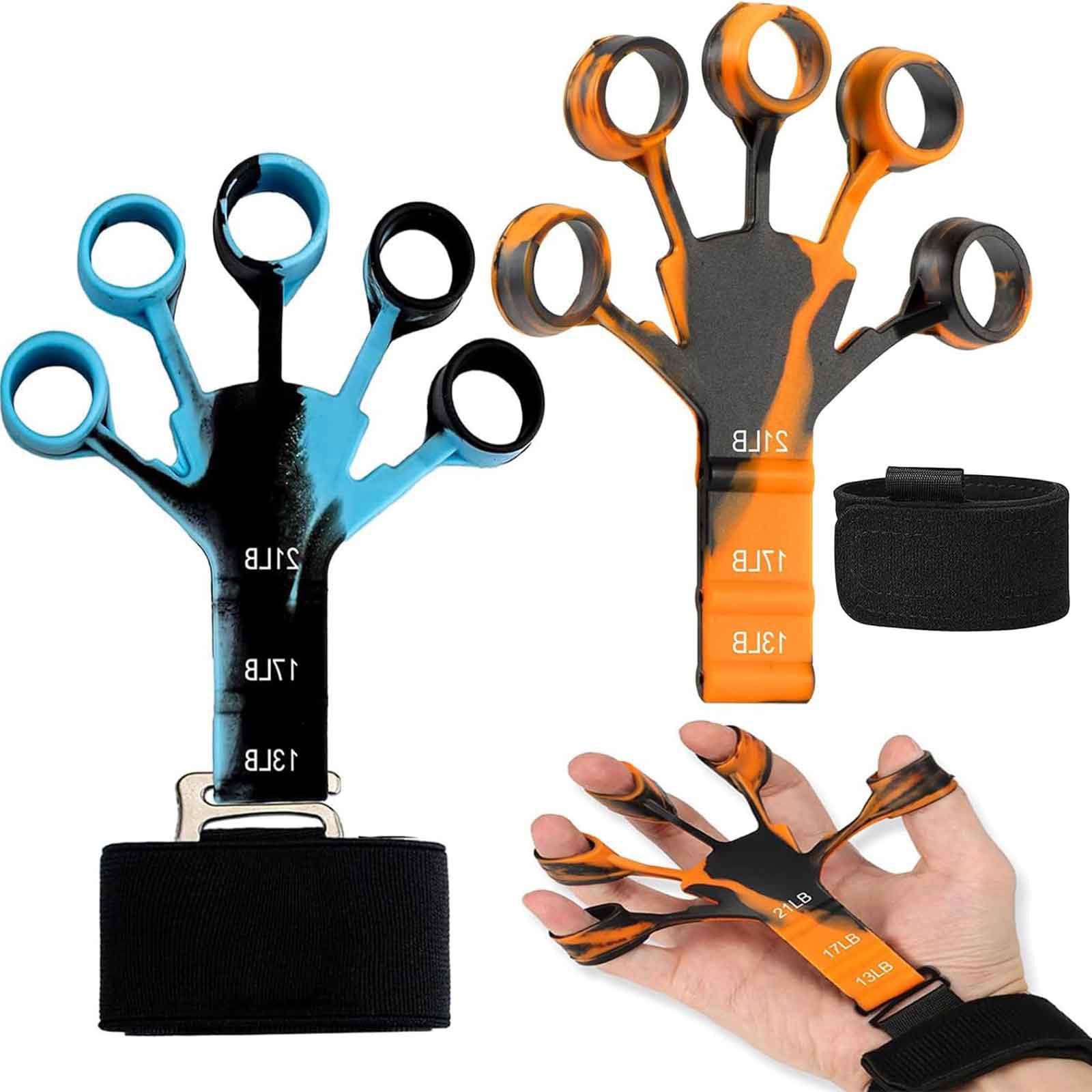JYTDBCS Silicone finger pullers Grip strengtheners Finger stretchers flexion vein trainers gripster finger grip strengthener