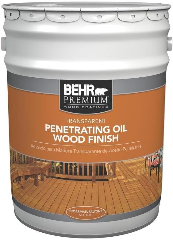 BEHR PREMIUM Transparent Oil Wood Finish Cedar