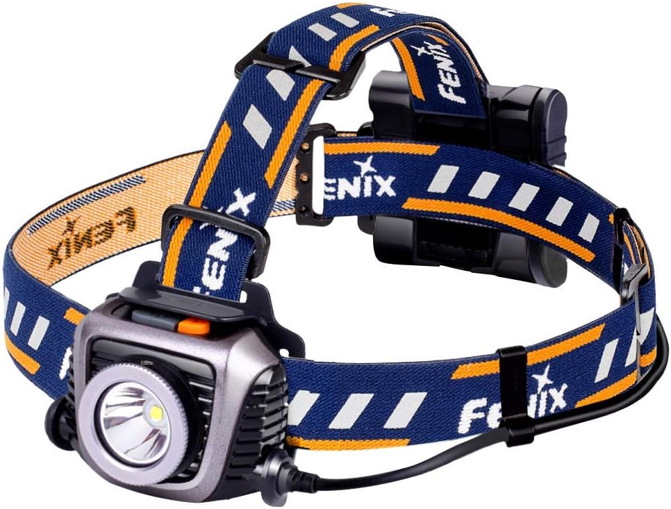 Fenix HP15 UE 4AA Headlamp w/Batteries, 900 Lumens, Gray HP15UEGY-B : Sports & Outdoors