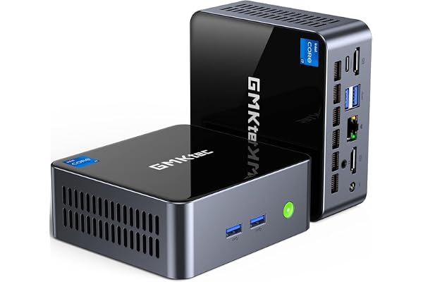 GMKtec Mini PC Intel Core i7-1185G7 (Up to 8 GHz) 16GB DDR4 1TB SSD | Intel i226V RJ45 2.5G Iris Xe Graphics USB4.0 Desktop Mini Computers WiFi 6, BT 5.2/ DP, HDMI M2