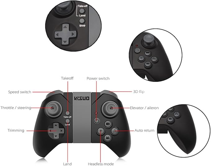 okpow 2mp wide angle selfie drone