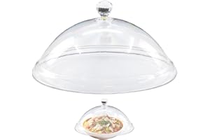 Food Dome Cover, 10 Inch Clear round Acrylic Cake Dome, With Hadle Cake Cover, Food Fresh Easy to Clean Reusable Safe, For Sn