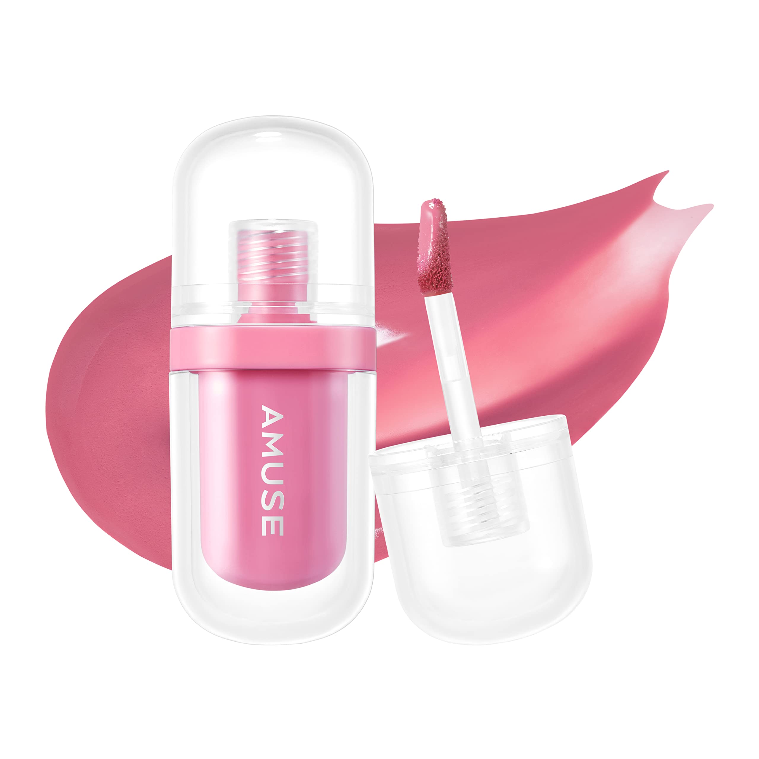 Amuse JEL-FIT TINT 12-Hour Lasting Jelly-Like Texture Moisturizing Lip Stain Vegan in Handy Size for Travel (06 SEOUL GIRL)