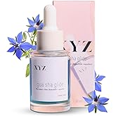 XYZ Skin Gua Sha Glide Face Oil - Hydrating and Soothing With Azulene Blue Tansy, Blue Chamomile + Squalene | Moisturizer, Face Oil and Soothing Agent for All Skin Types - 1 fl oz (30ml)