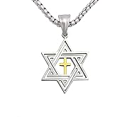 Tapp Collections Star Of David Pendant 316L Stainless Steel Necklace For Men Women