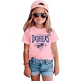 GLIGLITTR Toddler Baseball Shirt for Boys Girls Baseball Team Base Ball Fans Lover Outfit Kids Game Day Short Sleeve Tee Tops
