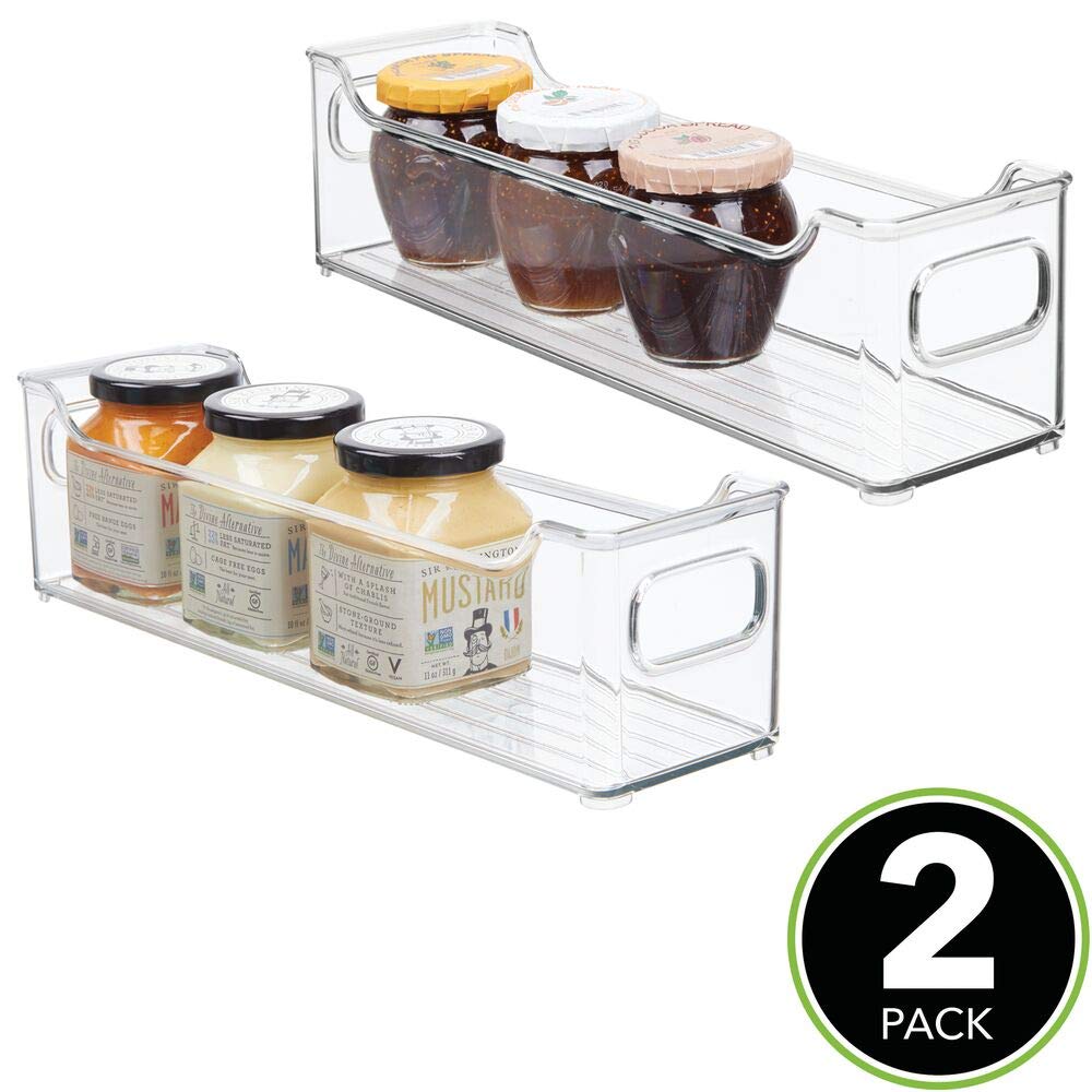 mDesign Juego de 2 fiambreras para el frigorífico – Cajas de ...