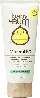 SUN BUM Baby Bum SPF 50 Mineral Sunscreen Lotion Fragrance Free 3 oz view 1