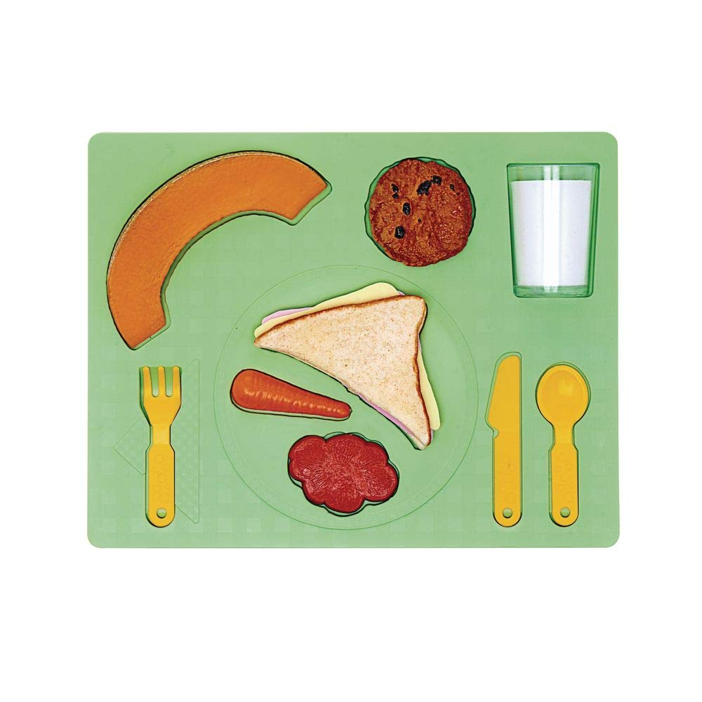 3D Chunky Food Puzzle for Preschool 5 Pieces, Lunch
