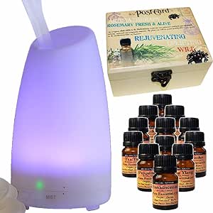 Kit Aromaterapia Premium Time. Humidificador Difusor de Aroma (120ml