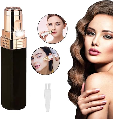 Amazon Co Jp 女性のための顔の脱毛 女性のためのポータブルコンパクト無痛脱毛器現代の眉毛トリマー上唇脱毛器非刺激性の女性の顔の脱毛器安全な 女性の口ひげの除去 Black ホーム キッチン