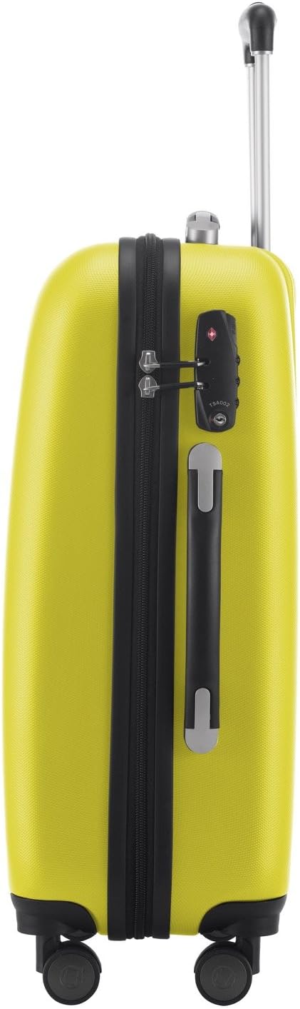 yellow hand luggage case