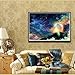 MOBICUS 5D DIY Diamond Painting,by Number Kits Crafts & Sewing Cross Stitch，Wall Stickers for Living Room Decoration,Sky(35X45CM/14X18inch)