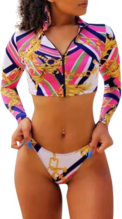 long sleeve swimsuit cheeky